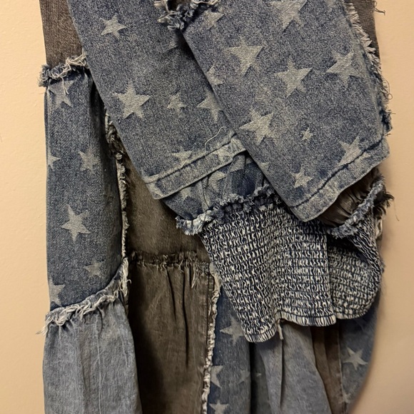 OLI & HALI Washed Patchwork Pants-Denim - Picture 5 of 5